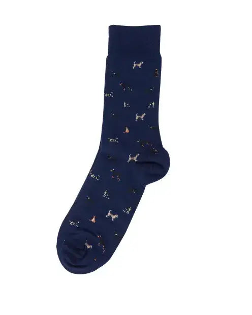 Barbour Mavin dog socks in Olive Dogs, product view