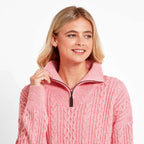 Schoffel - Settle 1/4 Zip Jumper - Colour: Dusky Pink