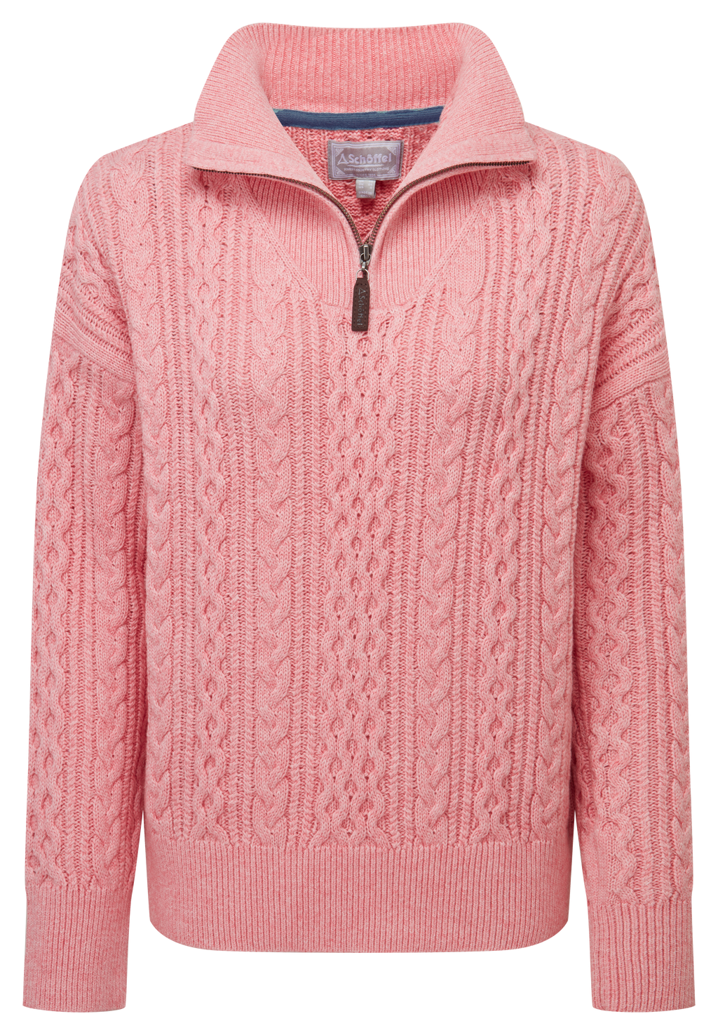 Schoffel - Settle 1/4 Zip Jumper - Colour: Dusky Pink
