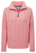 Schoffel - Settle 1/4 Zip Jumper - Colour: Dusky Pink