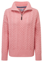 Schoffel - Settle 1/4 Zip Jumper - Colour: Dusky Pink