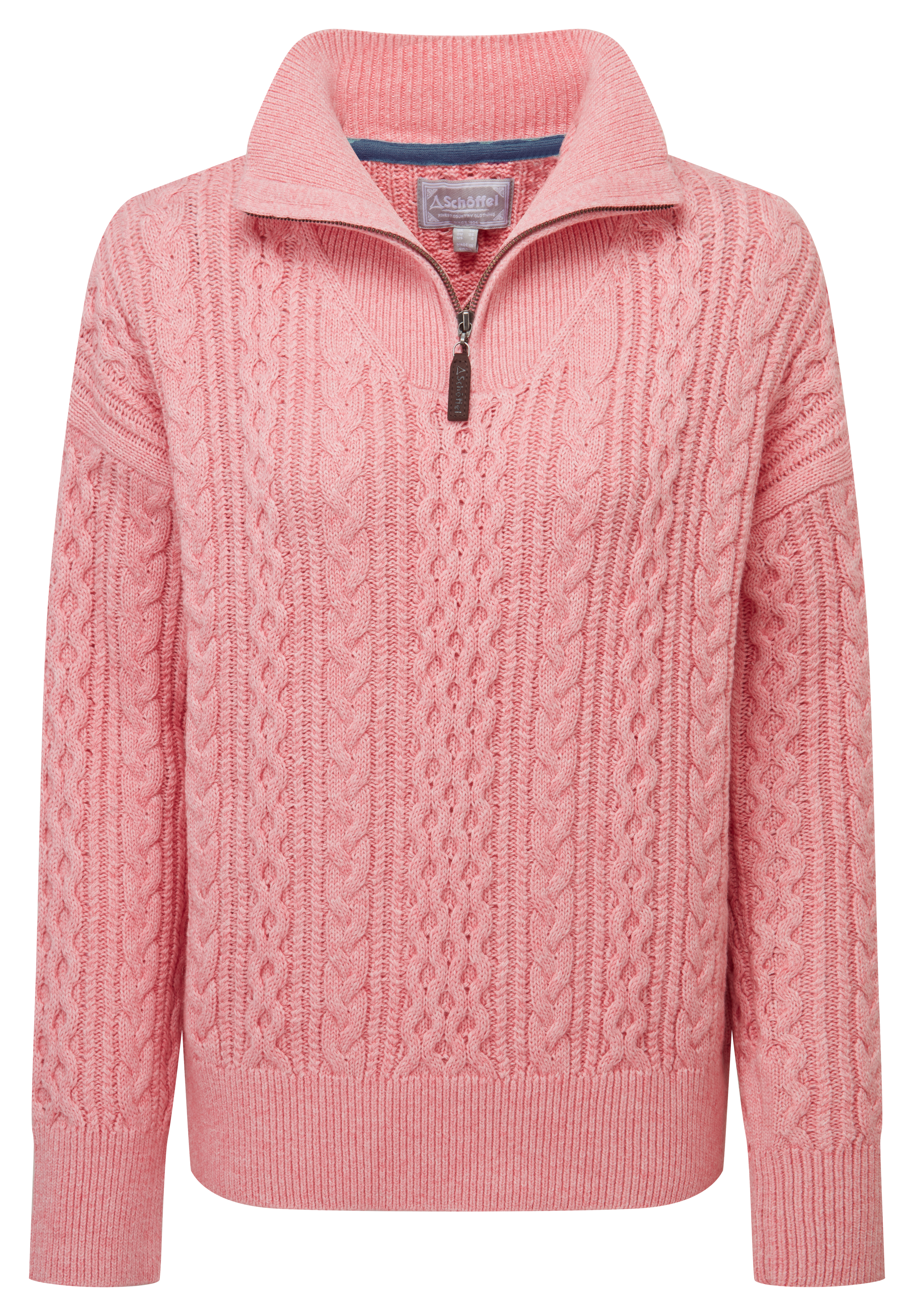Schoffel - Settle 1/4 Zip Jumper - Colour: Dusky Pink