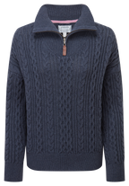 Schoffel - Settle 1/4 Zip Jumper - Colour: Slate Navy
