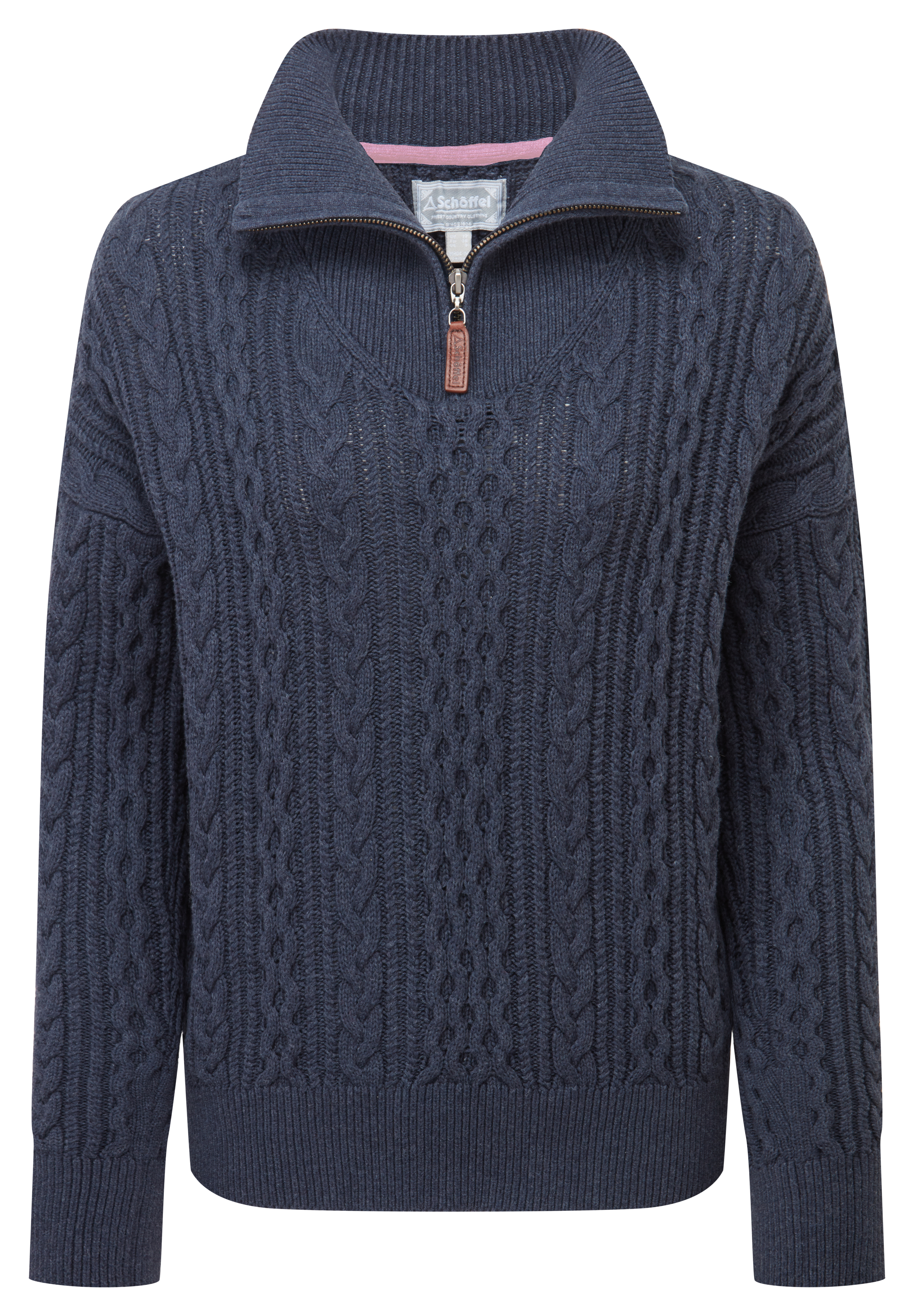 Schoffel - Settle 1/4 Zip Jumper - Colour: Slate Navy
