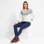 Schoffel - Shetland Fairisle Sweater - Colour: Blush / Arctic