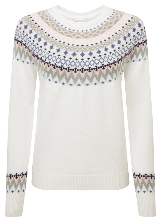 Schoffel - Shetland Fairisle Sweater - Colour: Blush / Arctic