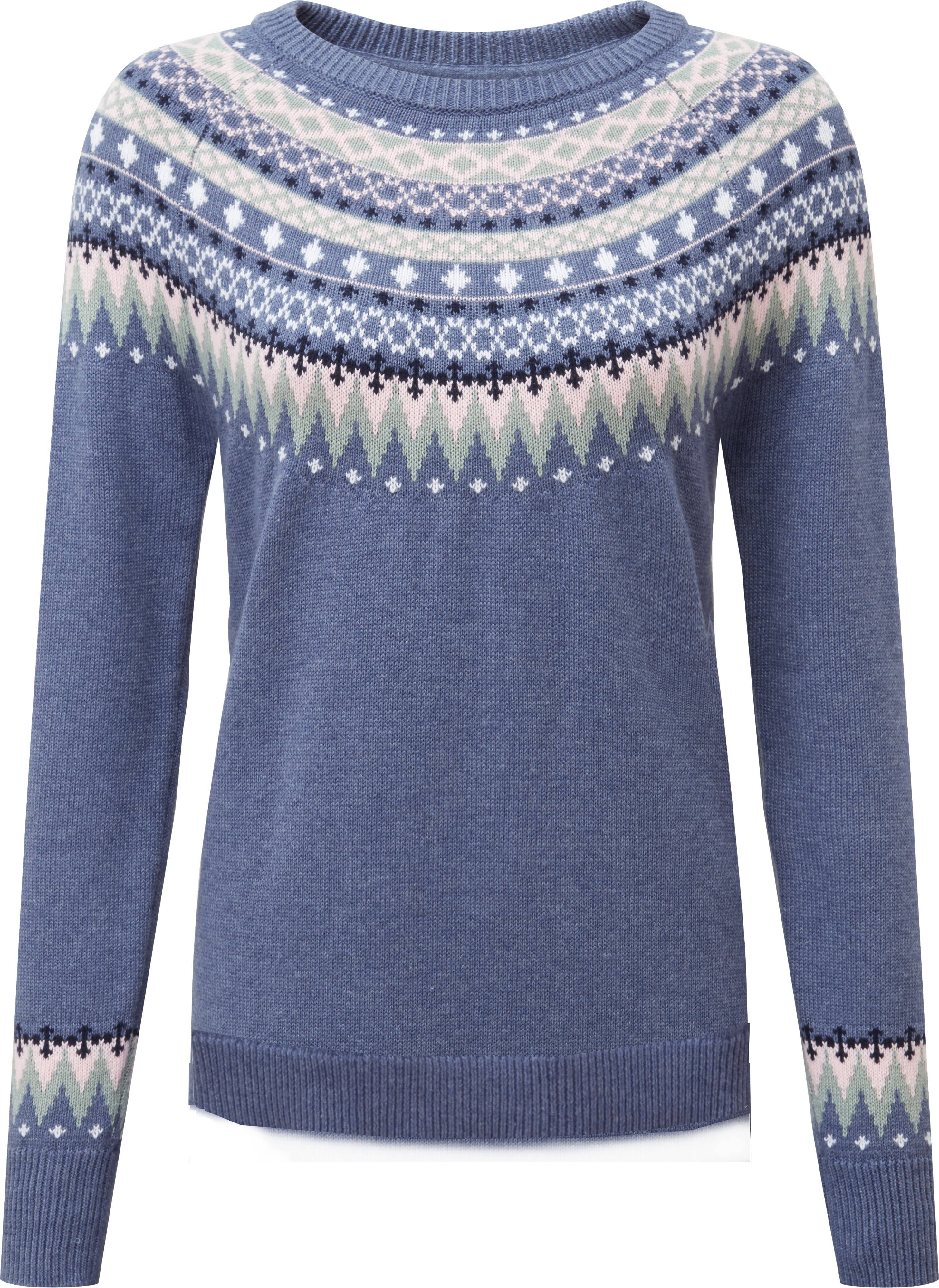 Schoffel - Shetland Fairisle Sweater - Colour: Slate Blue