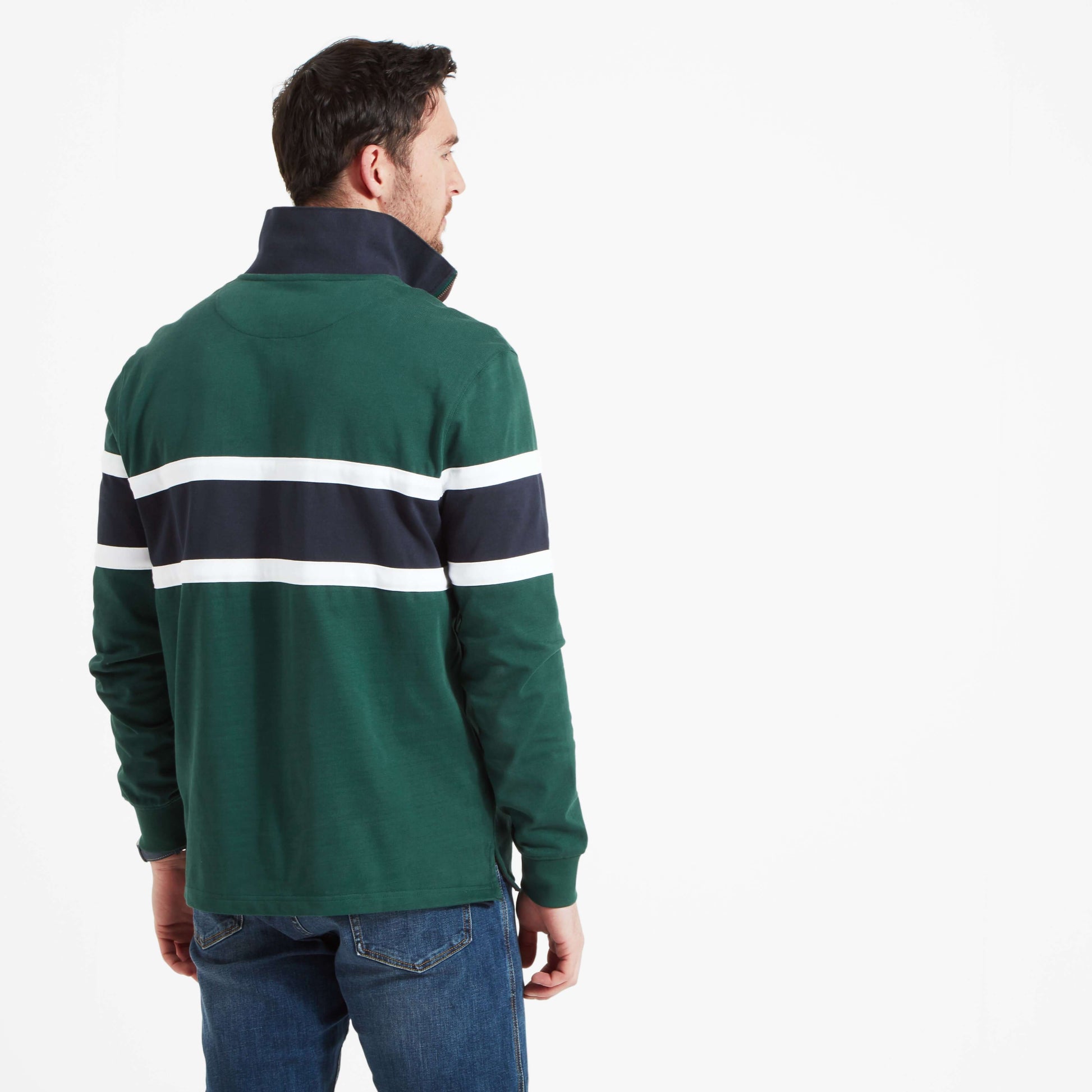 Schoffel - Exmouth Heritage Sweat Shirt - Colour: Pine / Navy