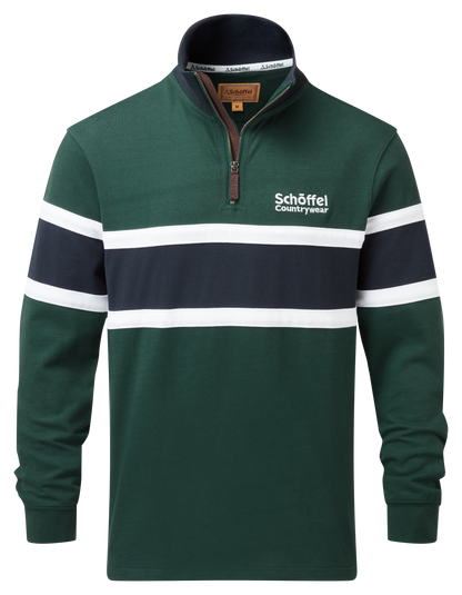 Schoffel - Exmouth Heritage Sweat Shirt - Colour: Pine / Navy