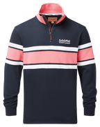 Schoffel - Exmouth Heritage Sweat Shirt - Colour: Navy / Flamingo
