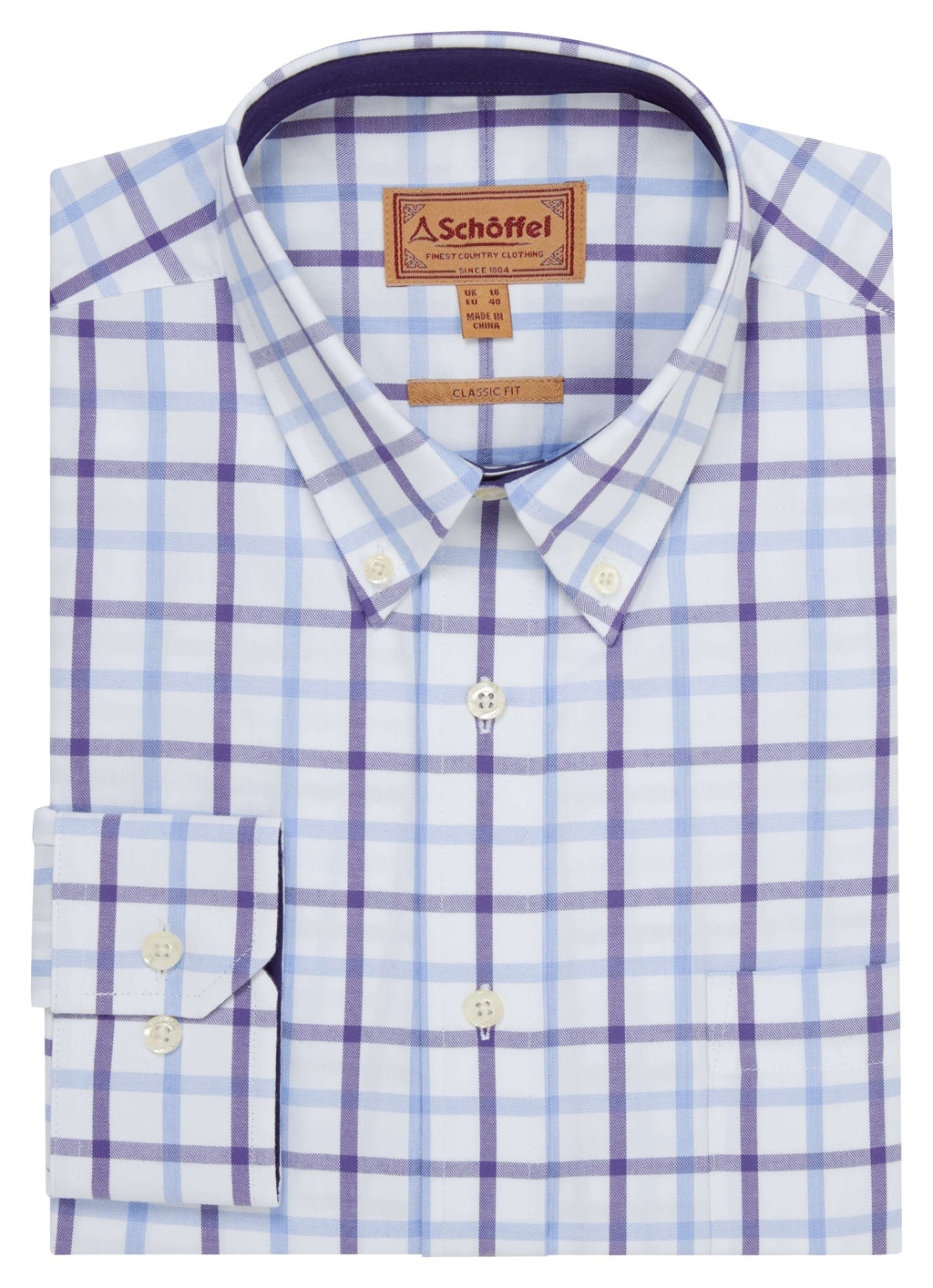 Schöffel Brancaster checked cotton shirt in Bramble Check