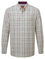 Schöffel Brancaster shirt in purple, green and blue check, alternate view