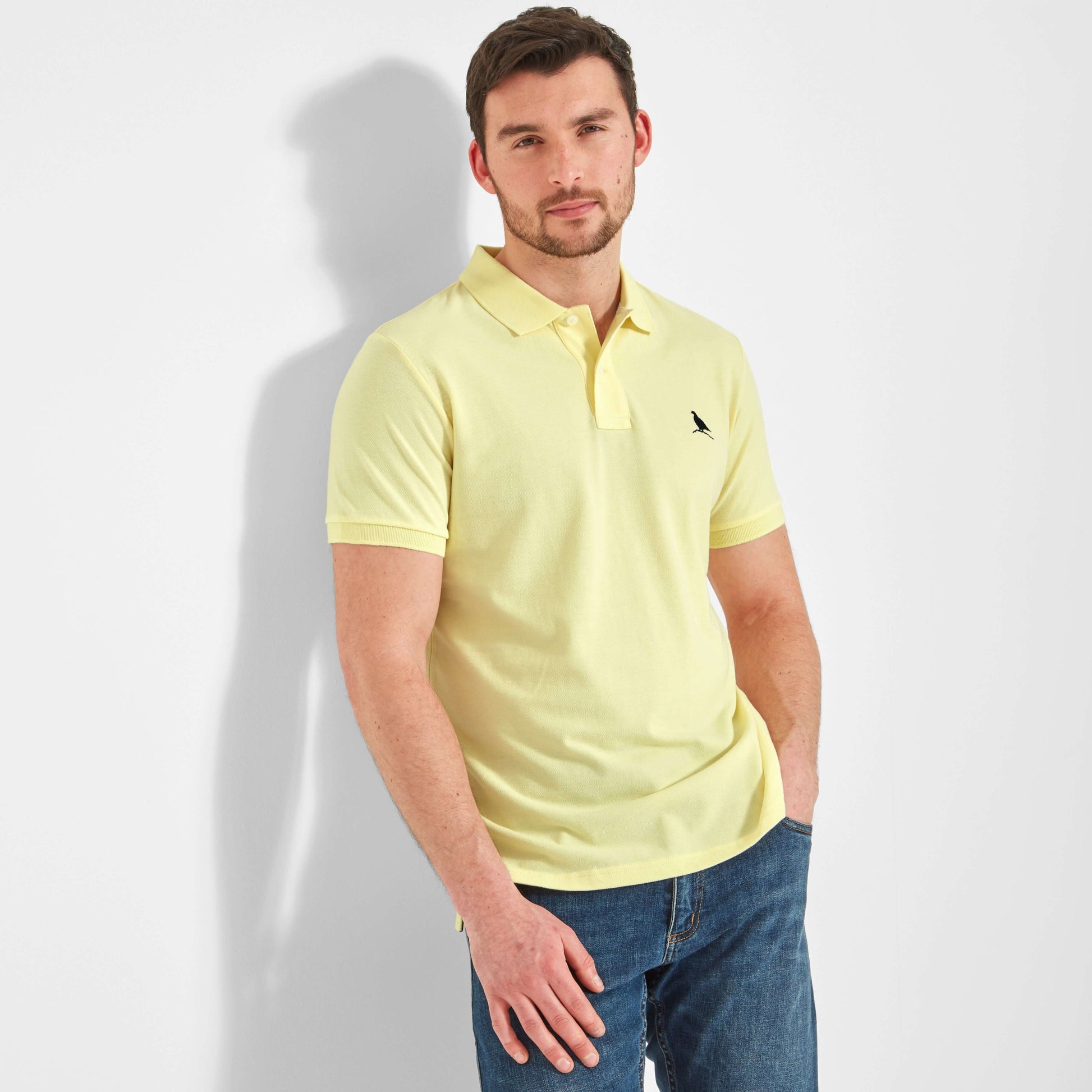 Schoffel - St Ives Mens Polo Shirt - Colour: Pale Lemon