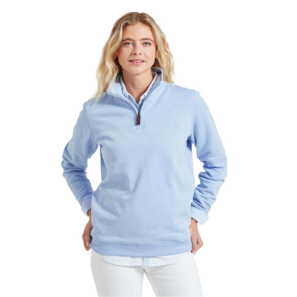 Schoffel - Sennen Cove 1/4 Zip Sweatshirt - Colour: Dark French Rose