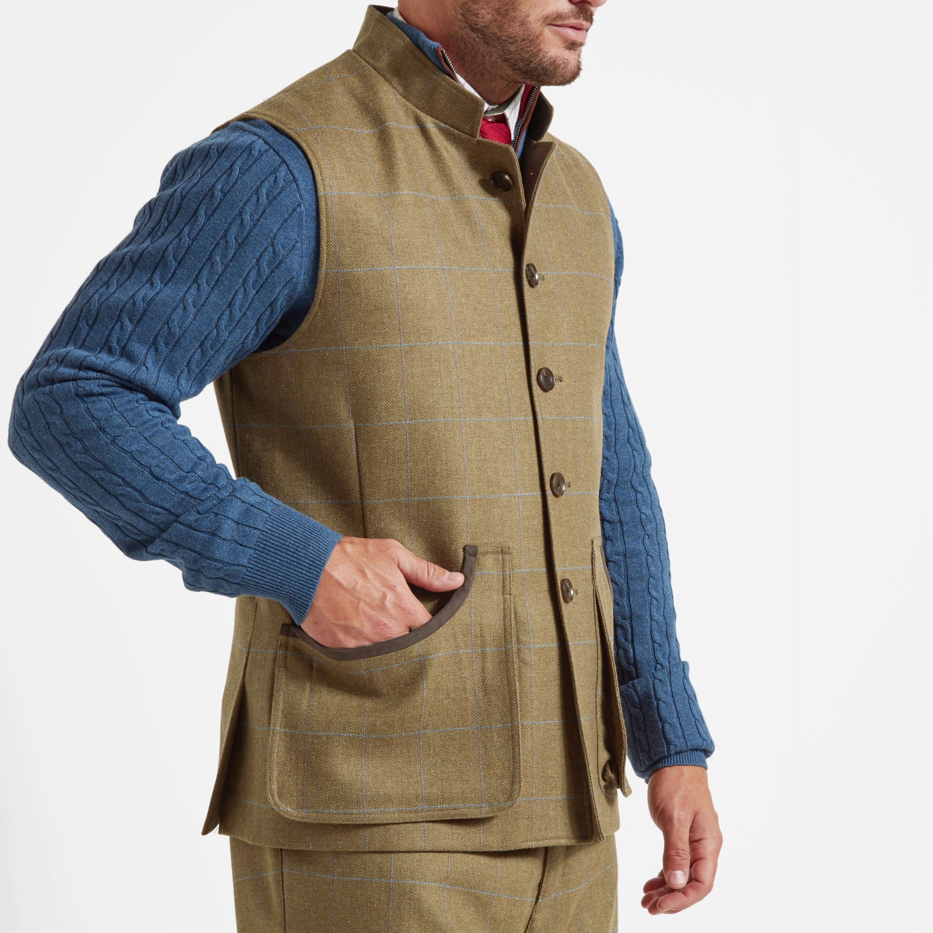 Schoffel - Holcot Tweed Waistcoat - Size: 40"