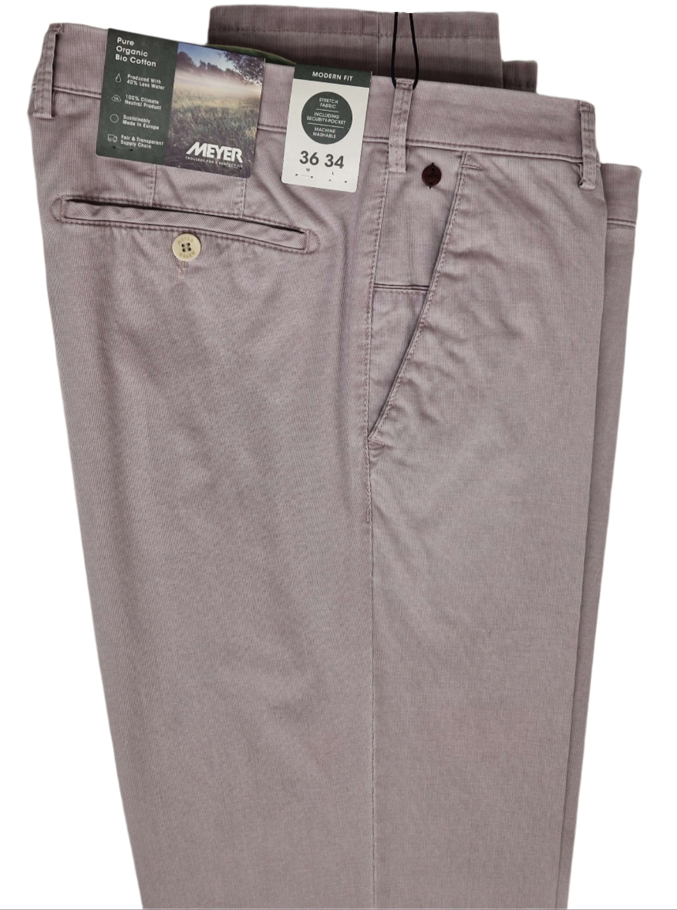 Meyer - New York Chino - Colour: Dusty Pink