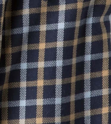 Vedoneire - Kyle Brushed Cotton Shirt - Colour: Navy Check