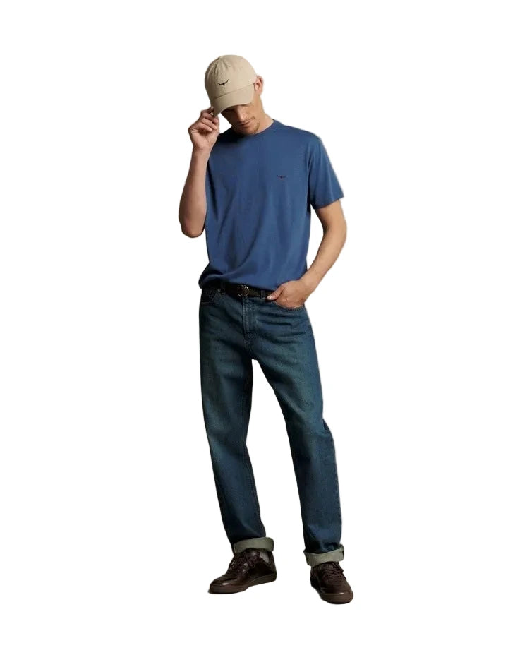 R.M.Williams Parson T-Shirt in Mid Blue, image 1