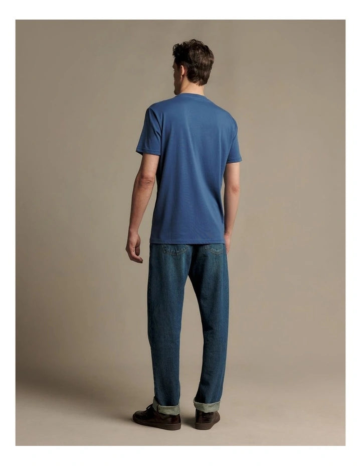 R.M.Williams Parson T-Shirt in Mid Blue, image 2