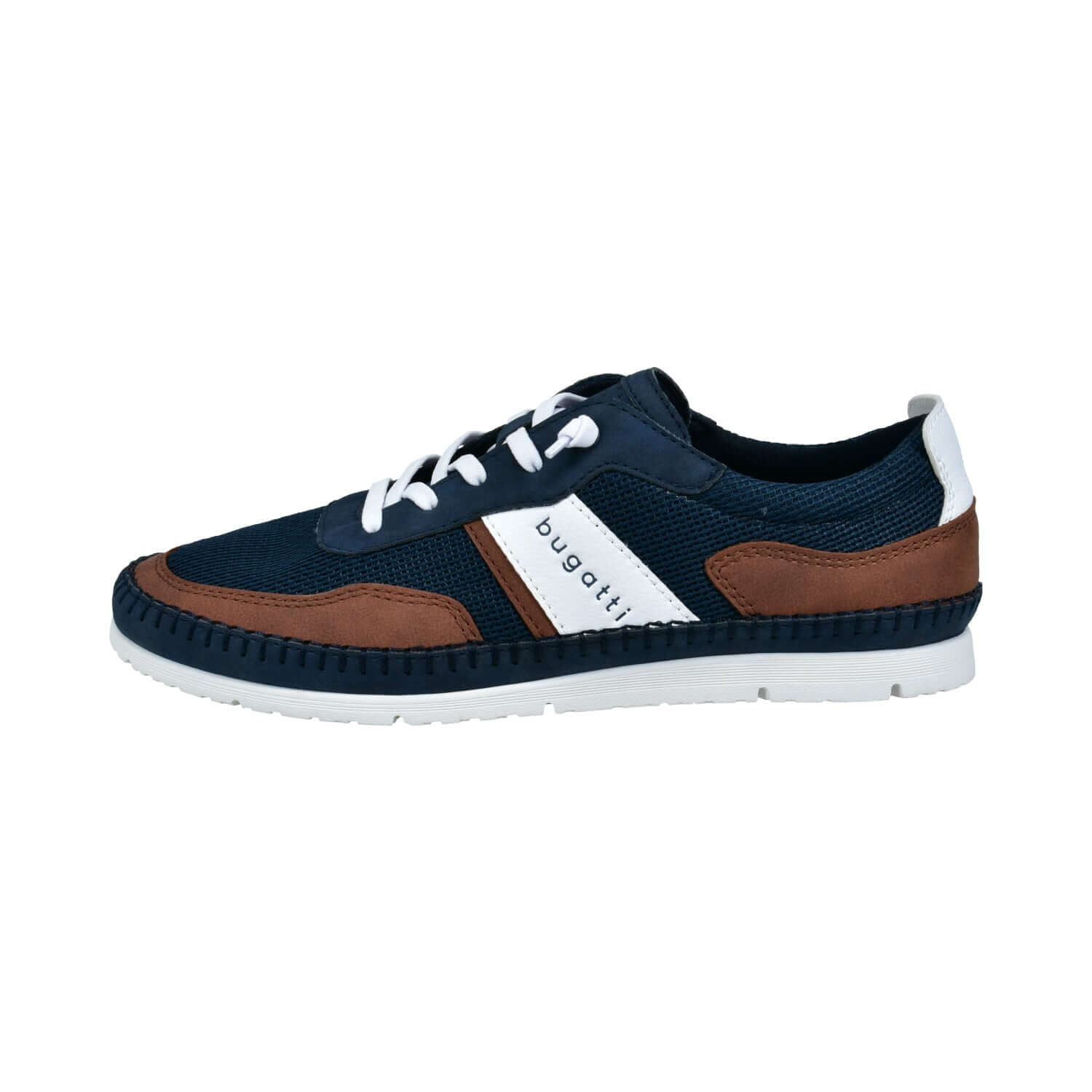 Bugatti Shoes - Clipperton Sneaker - Colour: Navy/Cognac