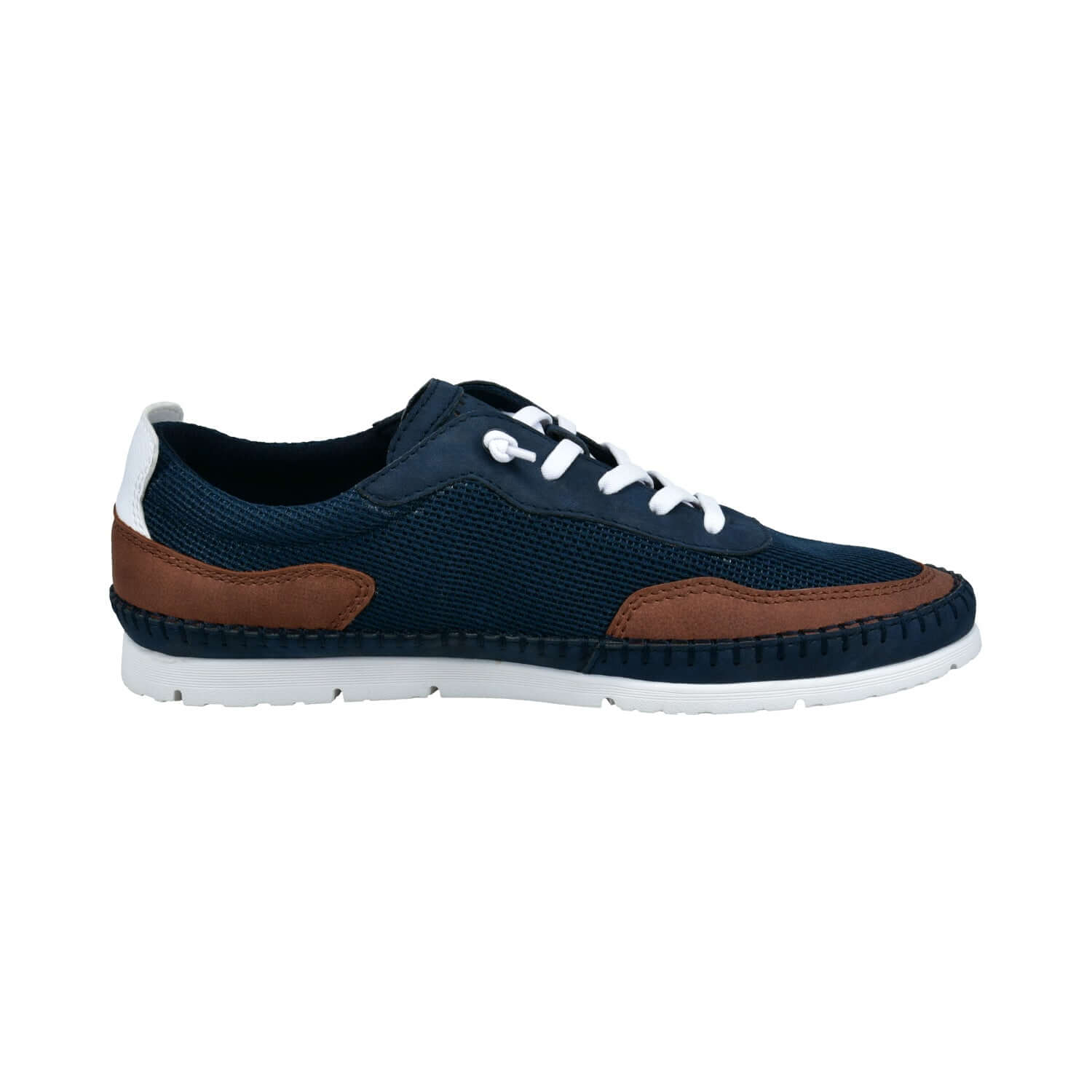 Bugatti Shoes - Clipperton Sneaker - Colour: Navy/Cognac