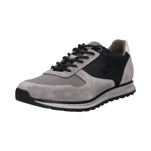 Bugatti Cirino Grey and Black trainer – side view