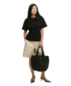 Barbour Lily black beach tote bag – product view