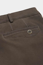 Meyer Roma Twill Chino – Cocoa – Pocket Detail