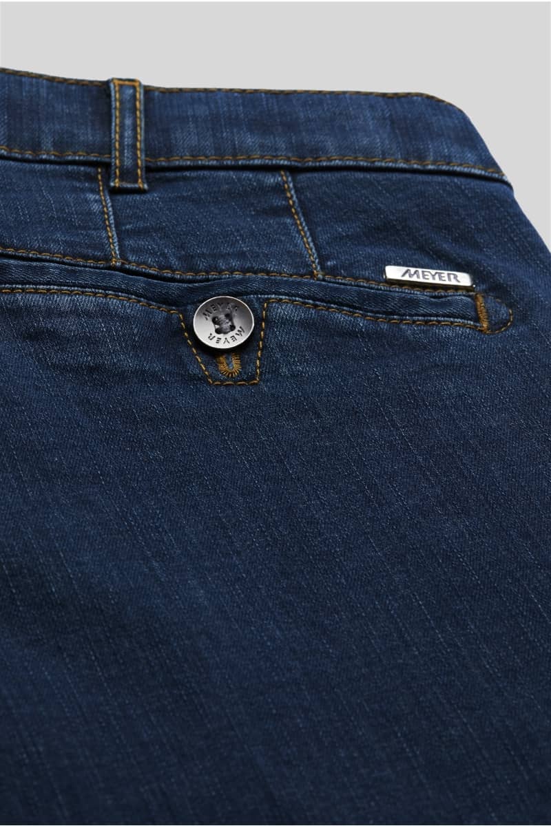 Meyer Roma Denim Chino – Mid Denim – Pocket Detail