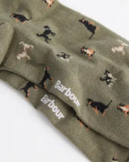 Barbour Mavin dog socks, knitted motif detail