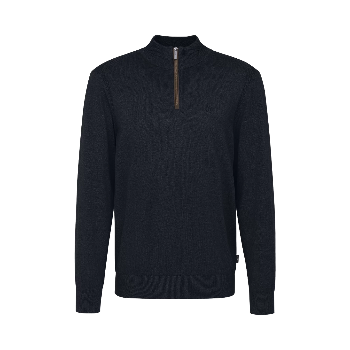 Bugatti - Fine Cotton Cashmere 1/4 Zip Pullover - Colour: Navy