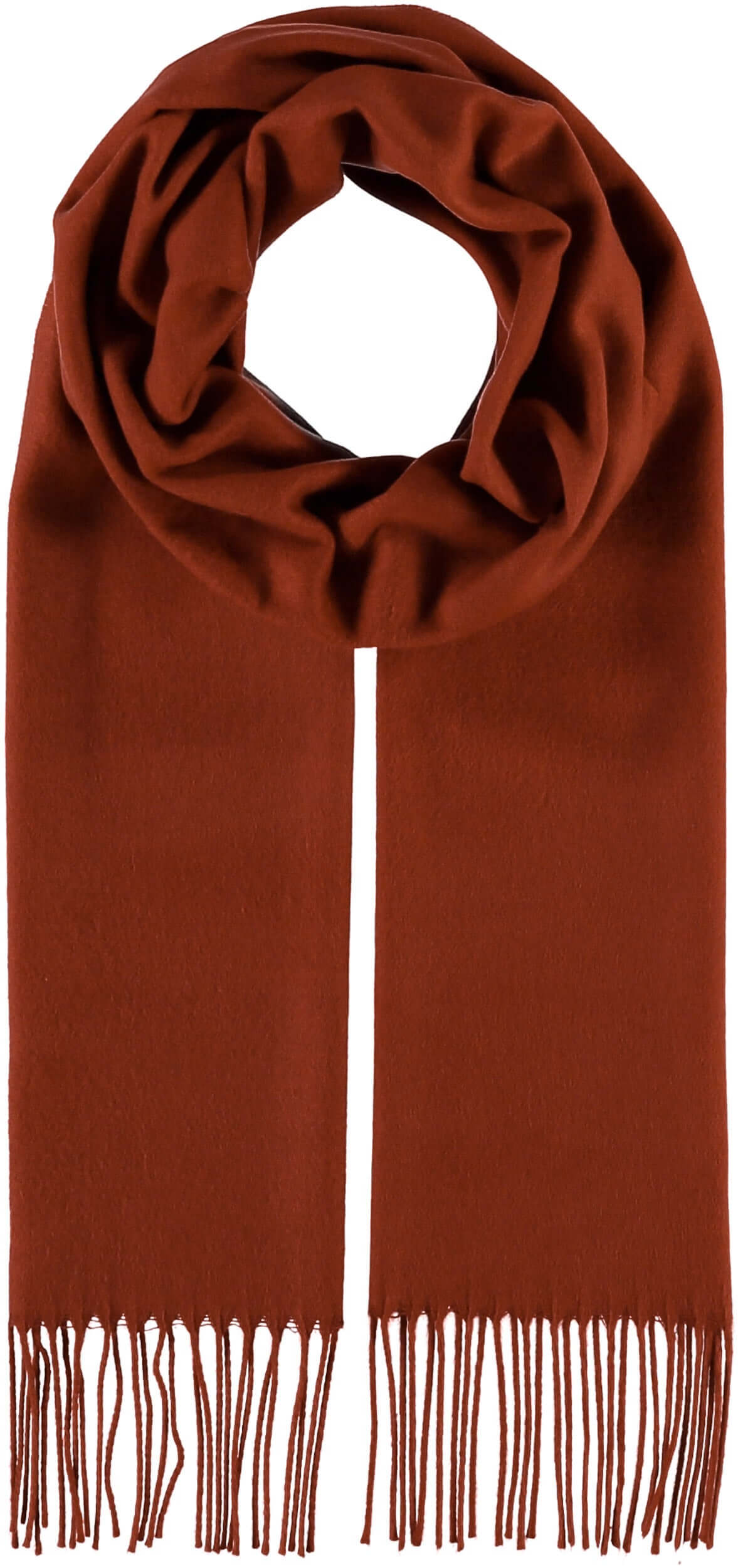 Fraas - Plain Scarf - Colour: Rust