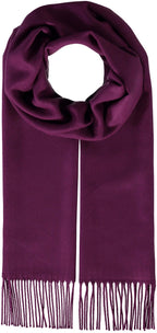 Fraas - Plain Scarf - Colour: Berry