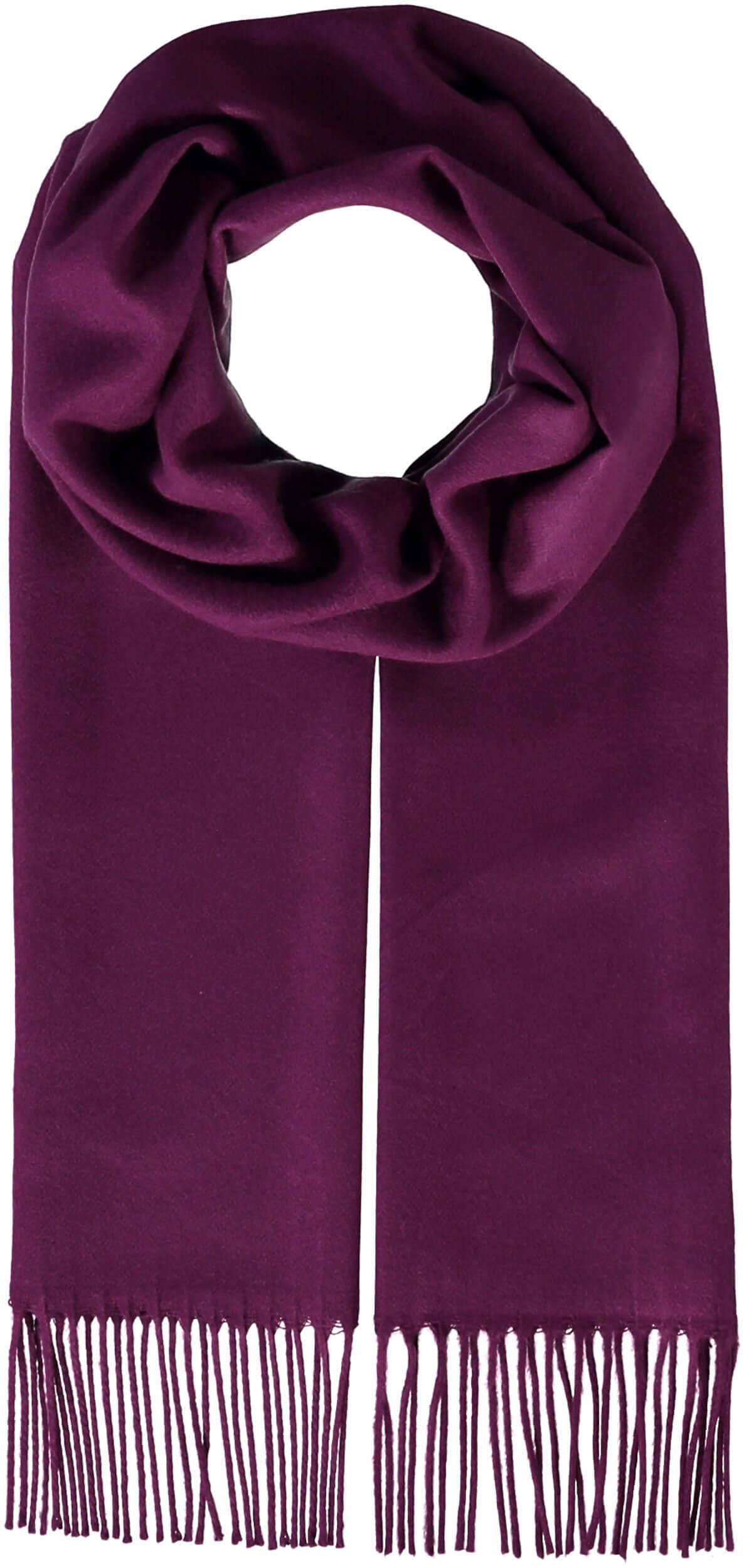 Fraas - Plain Scarf - Colour: Berry