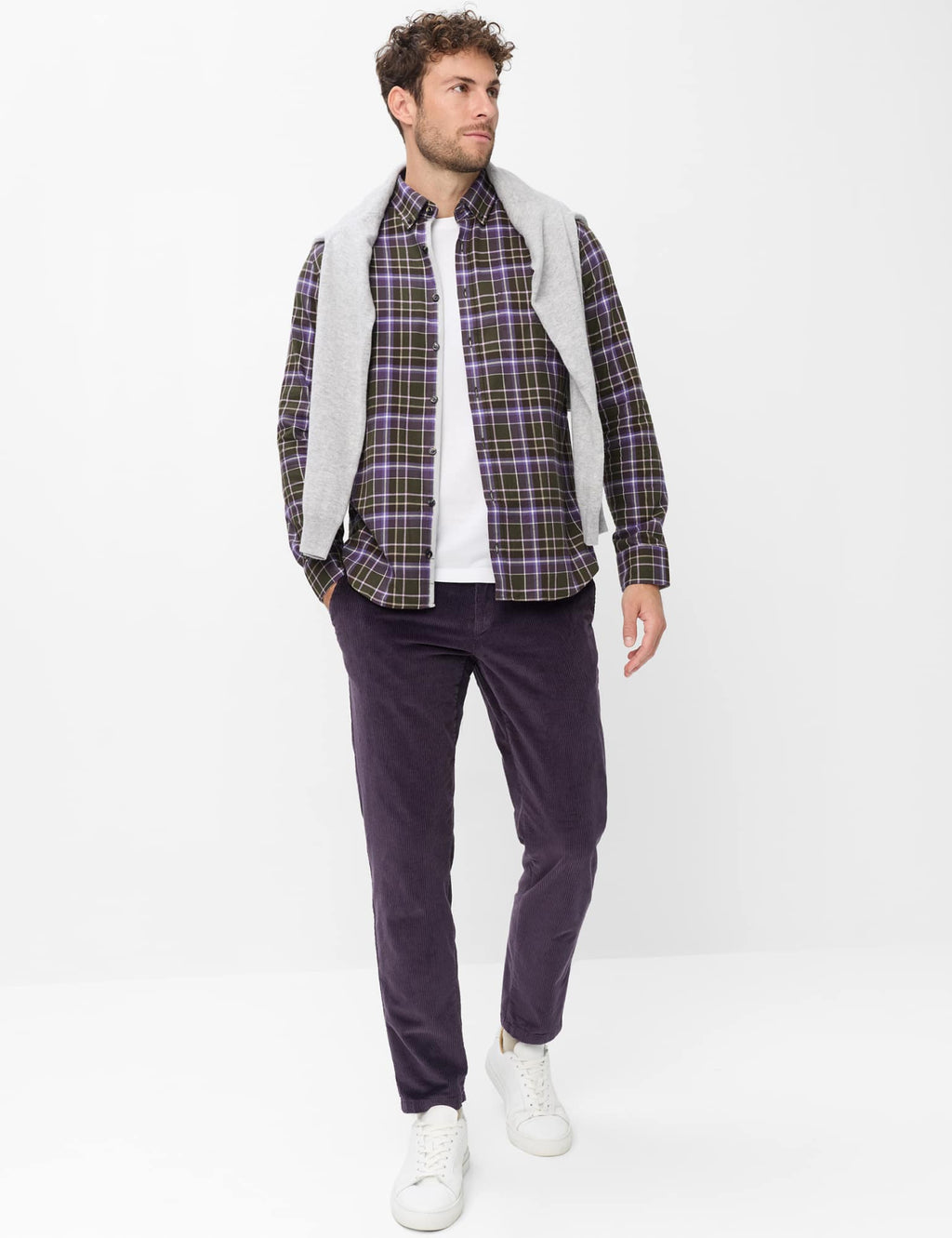 Brax Daniel C men's shirt in Pine