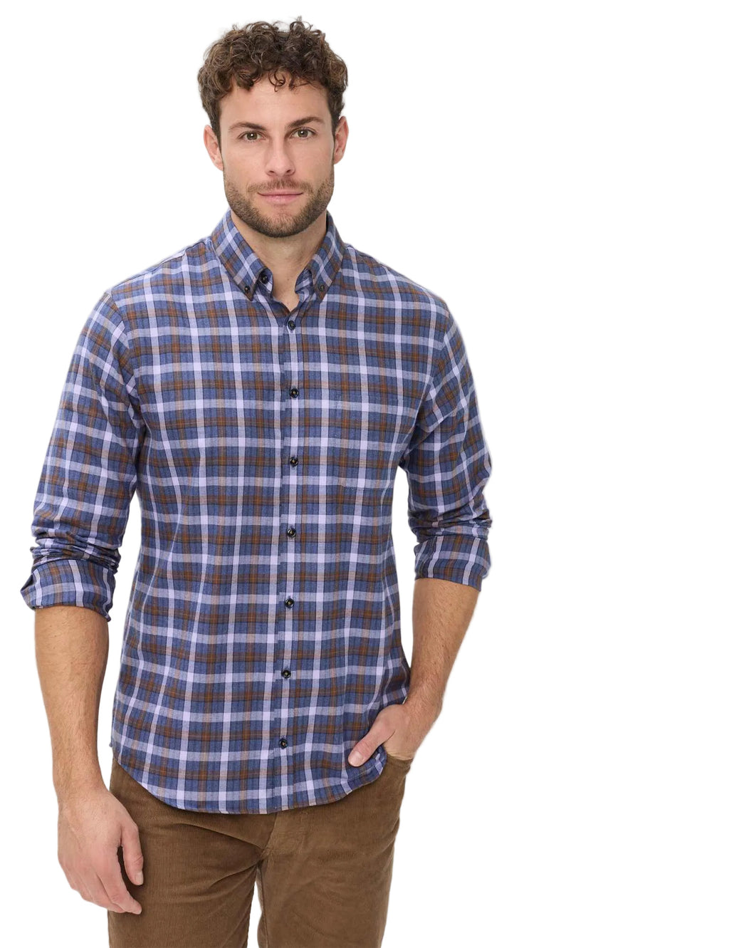 Brax Daniel C men's shirt in Mauve