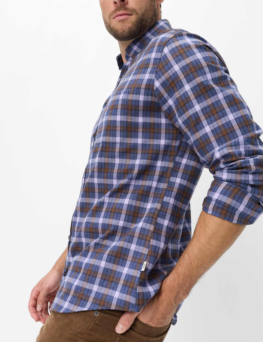 Brax Daniel C men's shirt in Mauve