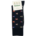Barbour Mavin flag socks in Navy Flags, product view