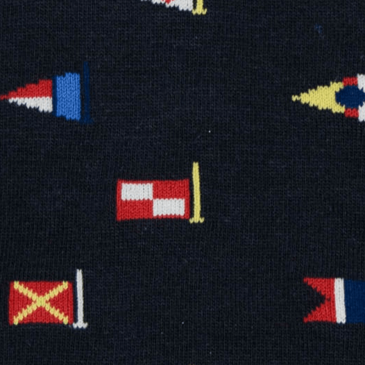 Barbour Mavin flag socks in Navy Flags, alternate view