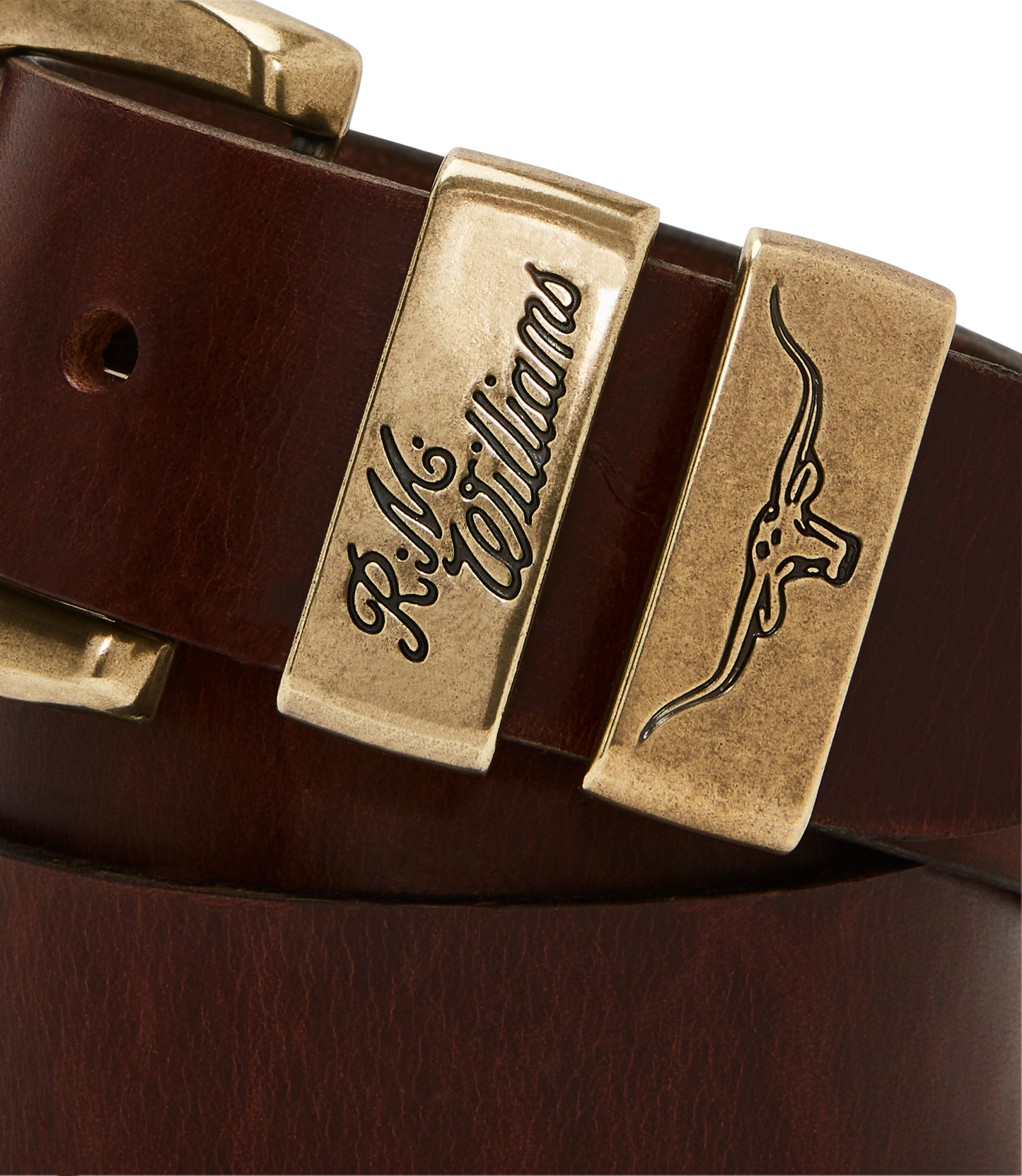 R M Williams - Drover Belt - Colour: Mid Brown