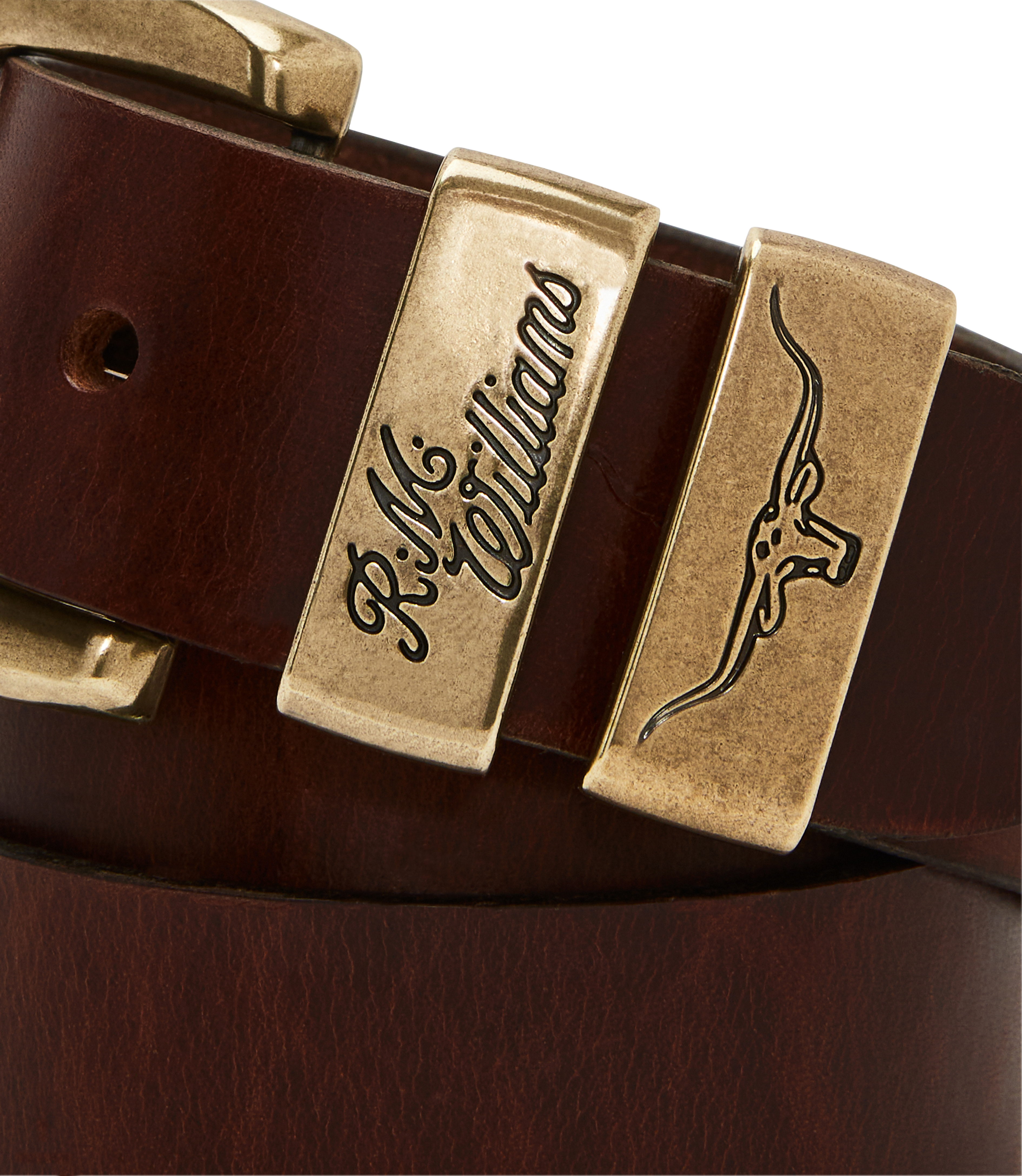 R M Williams - Drover Belt - Colour: Mid Brown