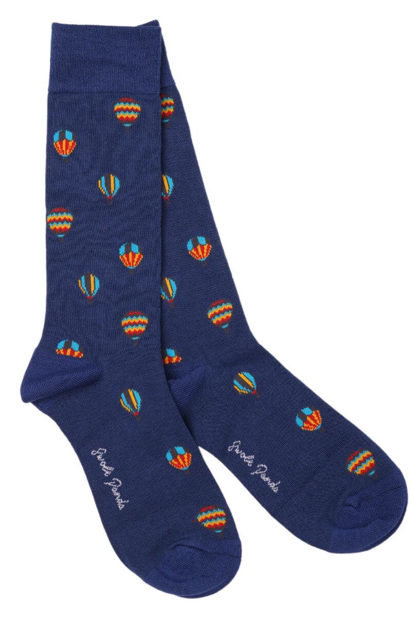 Swole Panda - Premium Eco-Friendly Bamboo Socks - Colour: Hot Air Balloons