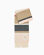 Barbour Paige Stripe Scarf – stripe and texture detail