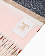 Barbour Paige Stripe Scarf – folded view