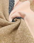 Barbour Paige Stripe Scarf – fringed edge detail