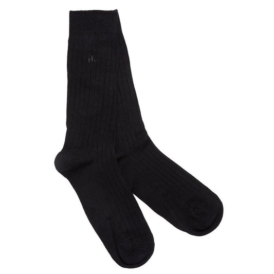 Swole Panda - Bamboo Plain Socks - Colour: Black