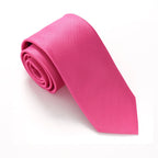 Plain Ribbed Silk Tie