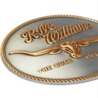 R M Williams - Logo Buckle - Colour: Silver Gold