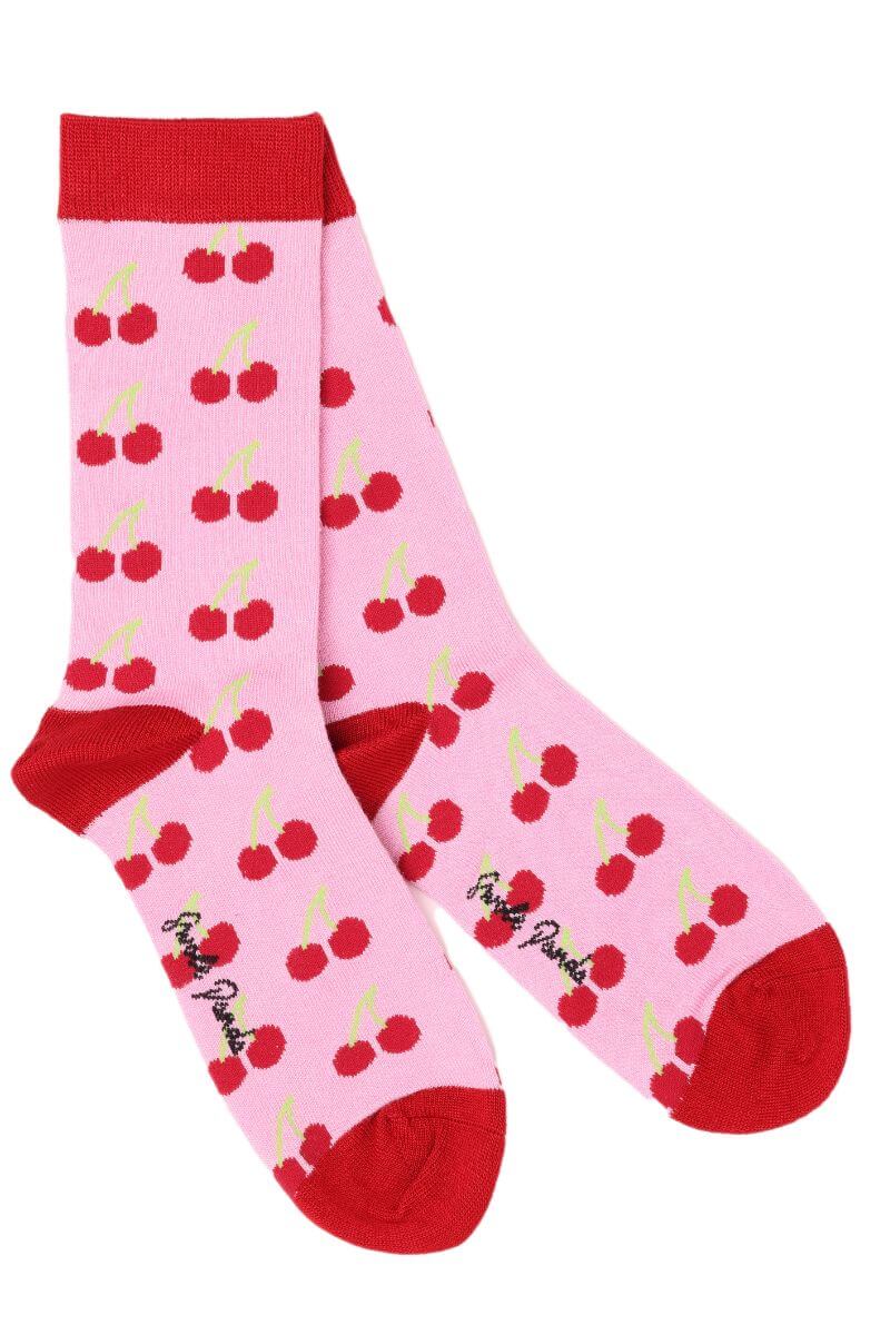 Swole Panda - Premium Eco-Friendly Bamboo Socks - Colour: Cherries