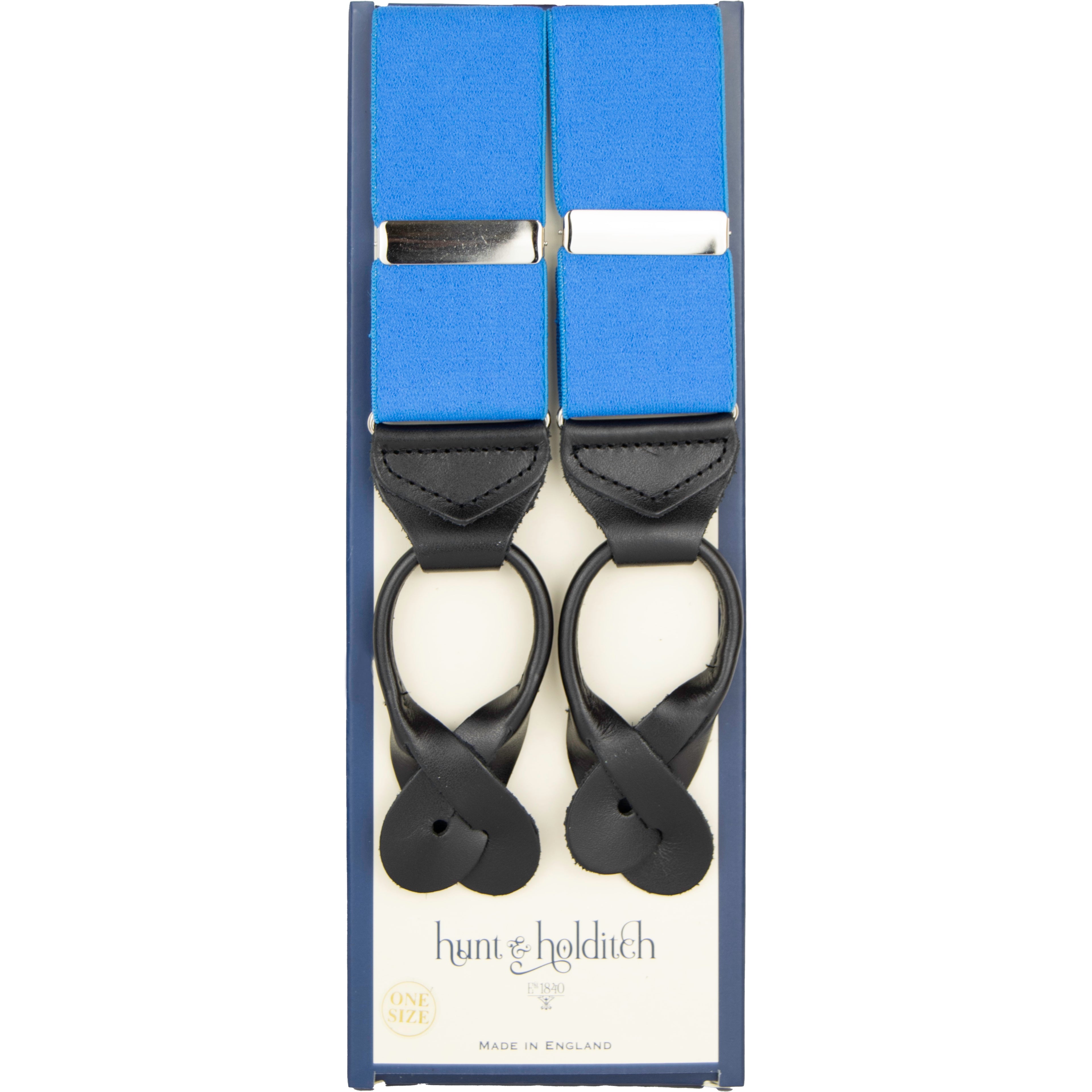 Hunt & Holditch - Button Braces - Colour: Saxe